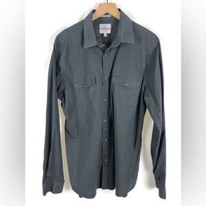 Men's Express TX8 Fitted Western Shirt Pearl Snap Closures |  Black Size XL